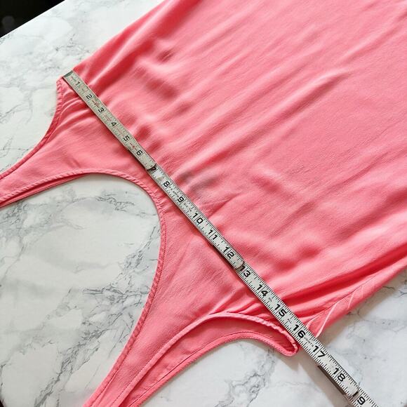 J. Crew Peach Pink 100% Silk Scoop Neck Maxi Dress women's size XS - Picture 9 of 11